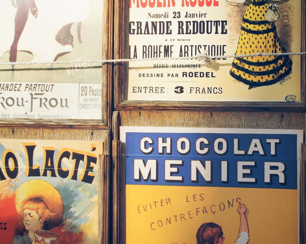 french vintage advertisement